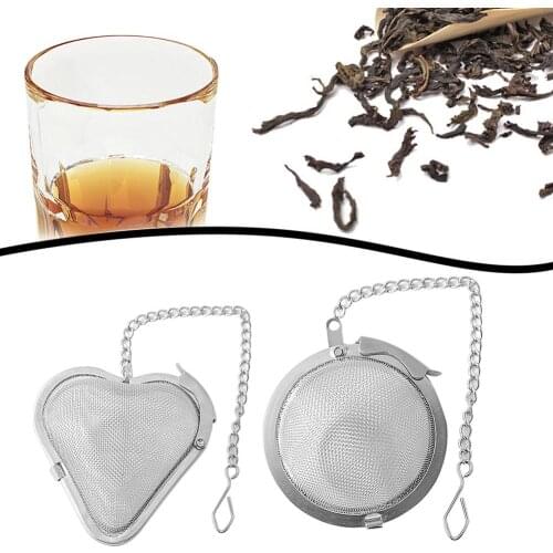Tea Infuser Stainless Steel Tea Strainer Seasoning Ball Mesh Tea Ball Reusable Handle Filter Coffee Herb Spice Filter Diffuser