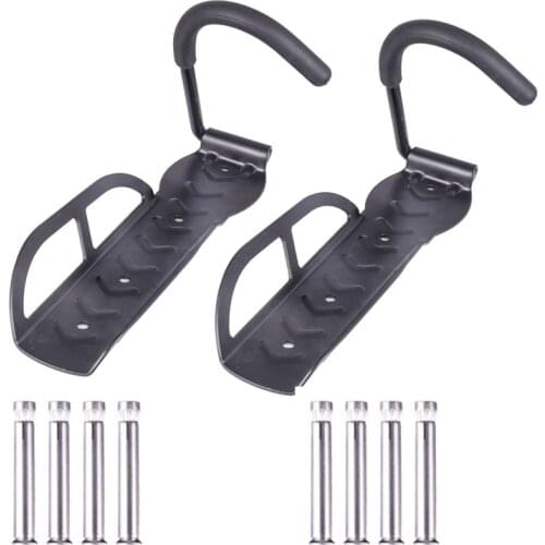 Deemount 2PCS/Lot Heavy Duty Wall Mount Hook MTB Road Bike Storage Fixed Hanging Rack Bike Support Stand Bracket Holder