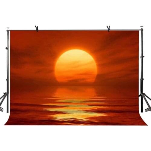 7x5ft Sunrise Backdrop Dreamy Morning Sunrise Photography Background and Studio Photography Backdrop Props