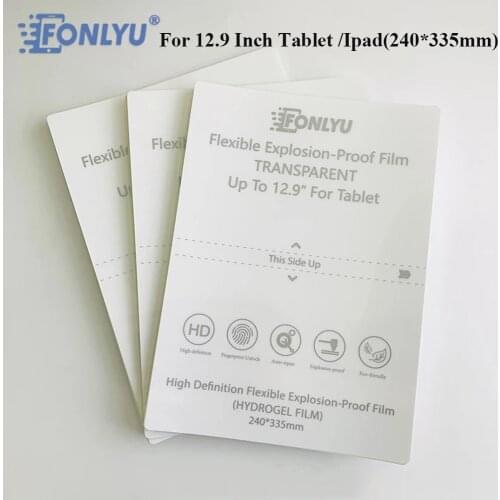 Fonlyu 10pcs Hydrogel Film Soft Film Screen Proctector Camera Lens Skin Film Cutting Machine For Tablets Ipad Up To 13 Inches
