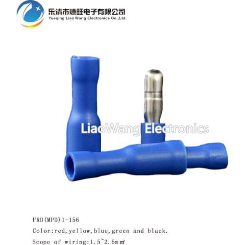 100PCS/LOT Insulation tube for insulated terminals wires FRD(MPD)2-156 insulation crimp terminal connector aislamiento terminal