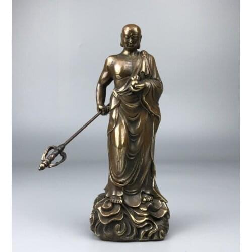 China brass Ksitigarbha bodhisattva crafts statue