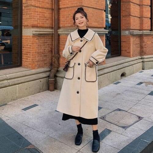 LLLmwybiao Women's Tweed Coats