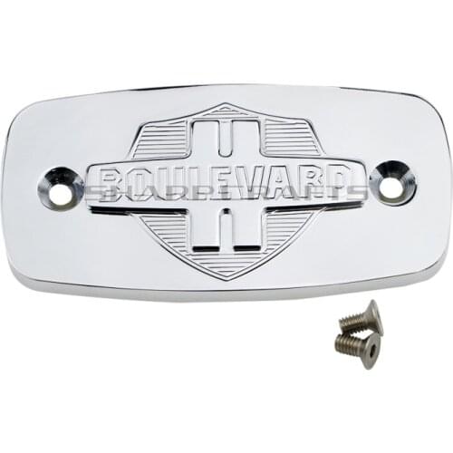 Motorcycle 3D Engraved Chrome Front Brake Master Cylinder Reservoir Cover Cap For Suzuki Boulevard M109R VZR1800 Intruder M1800R