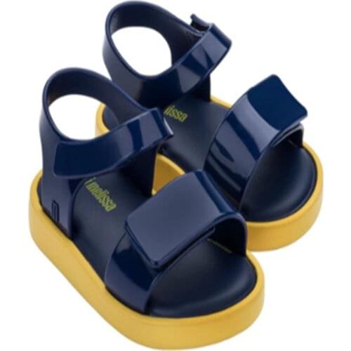 New Mini Melissa Jelly shoes 2021 Kids Girl Summer Sandals Childrens Fashion Beach Sandal Toddler Candy Shoes Non-slip HMI016