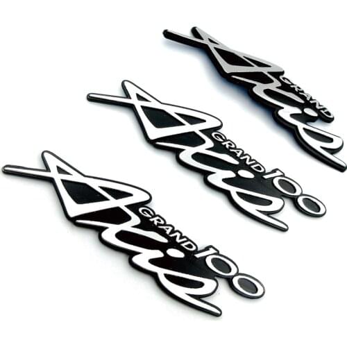 New Motorcycle Chrome Oil Fuel Tank Gas Cover Fairing Protector Emblem Badge 3D Decal Sticker Adhesive For Yamaha Grand Axis 100