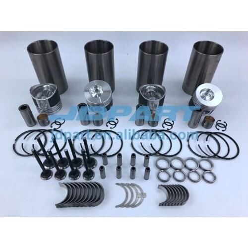 New K4E K4E-DI Rebuild Kit Piston Rings Liners Engine Bearing Set Engine Valves For Isuzu Engine