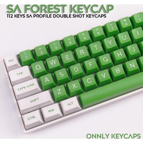SA Profile 112 Keys Keycaps Forest Double Shot ABS Ball key For Cherry Mx Switch Mechanical Gaming Keyboard Keycap