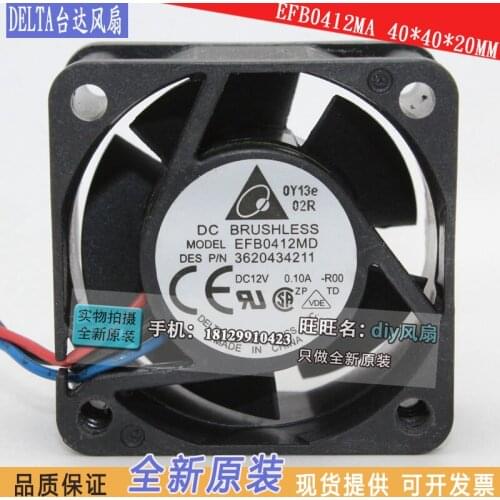 Brand new DELTA EFB0412MD FOR H3C 3600 5600 ER5100 switch 12V 4020 cooling fan