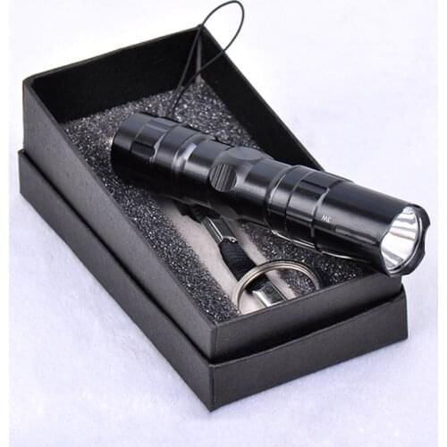 10PCS/Lot Super Bright LED Flashlight 3W Durable Waterproof Anti-fall Portable With 18650 Lithium Battery For Outdoor