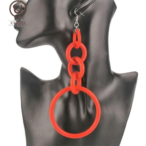 UKEBAY New Big Drop Earrings For Women Long Earrings Designer Handmade Luxury Jewelry Hyperbole Statement Earring Party Jewelry