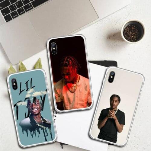 Lil Tjay universal pattern painting Phone Case Transparent for iPhone 6 7 8 11 12 s mini pro X XS XR MAX Plus
