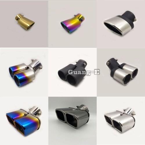 Internal Diameter=63mm/Universal Model/Straight Car Styling Muffler Back End Pipe Dedicate Exhaust Tip Tail Outlet Vent 1pcs