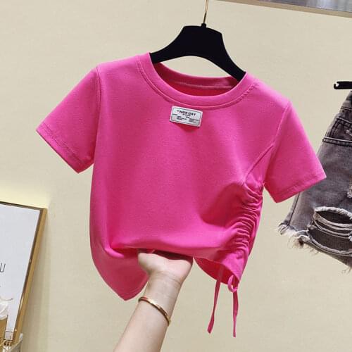 Женские однотонные футболки ZAHRHEONS China At AliExpress