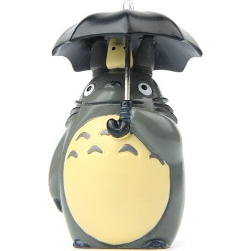 Hayao Miyazaki Umbrella Totoro Bonsai resin Figurines Miniatures fairy ornaments Garden decoration Crafts Gardening accessories