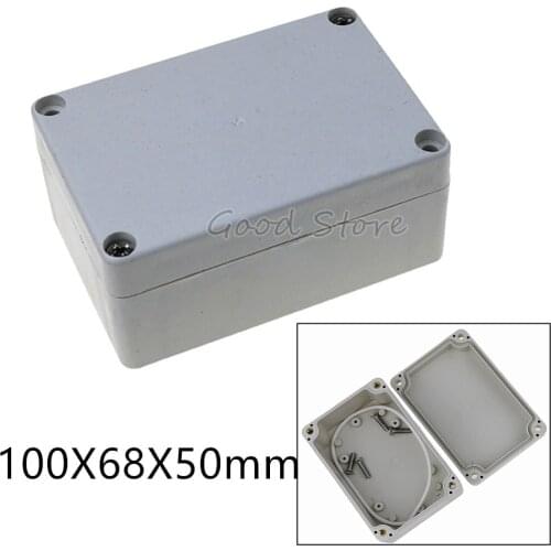 1PCS 100x68x50mm Gray DIY Enclosure Instrument Case Electrical Supplies Plastic Electronic Project Box no ear