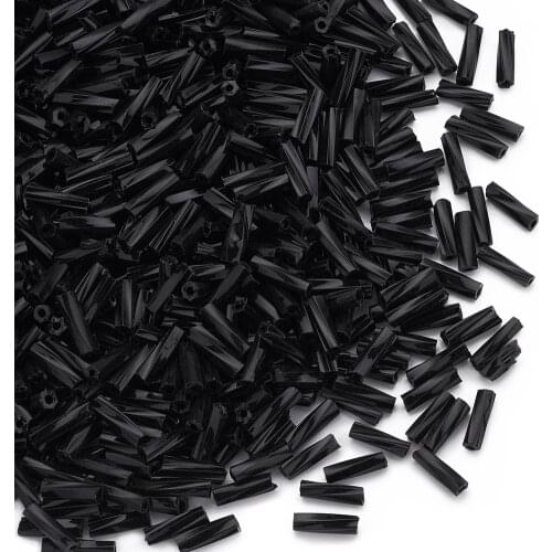 Pandahall 6x1.8mm Tube Glass Twist Bugles Seed Beads Spacer Bead for jewelry making DIY Accessories Supply 1250pcs/50g 30 Colors