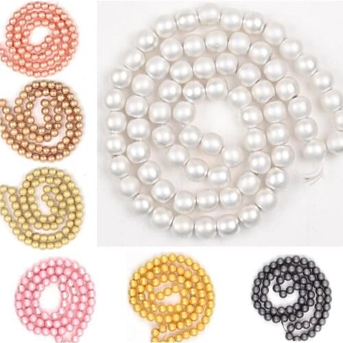 2/3/4/6/8/10mm Matte Dull Polish Round Black Hematite Beads Loose Spacer Stone Beads For Jewelry Making Diy Bracelet Charms 15