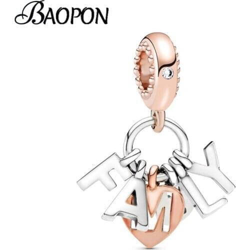 2Pcs/Lot Friends of Love Home Charms fit Brand Bracelets Necklace for Women DIY Jewelry making Beads Pendant Accessories Gift