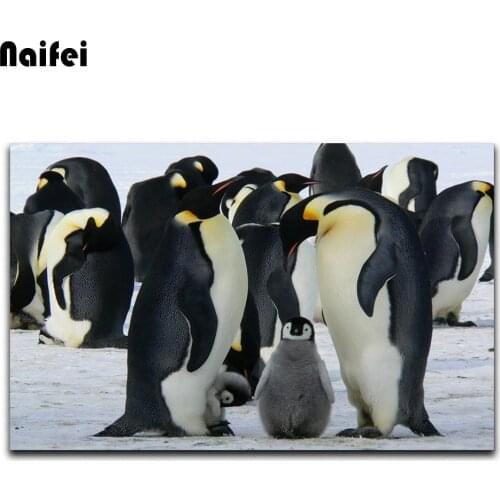 5D Diamond Painting Animal Full Set Diamond Embroidery Animals Penguin Diamond Mosaic Beaded Wall Decoration Home