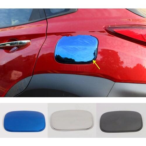 Car Sticker Gas/Fuel/Oil Tank Cover Cap Stick Styling Auto Parts Trim Frame For Hyundai Kona Encino Kauai 2017 2018 2019 2020
