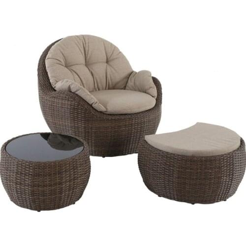 Balcony Small Sofa Tea Table three piece rattan sofa Room table and chair rattan furniture combination rattan garden chair