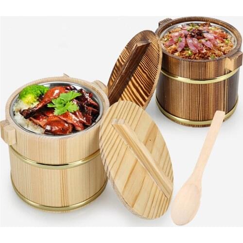 Wooden Kegs Wooden Eater Decorative Beer Bar Photography Props Wooden Barrels Hostels Decoration Rice Bucket thermos tableware