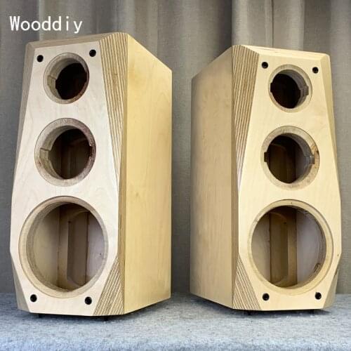 Wooddiy 6.5/8 Inch Speaker Cabinet Empty Box Three-way Customized Shell One Pair Birch Plywood
