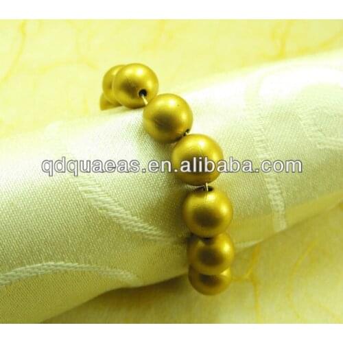 Gold beades cheap napkin ring