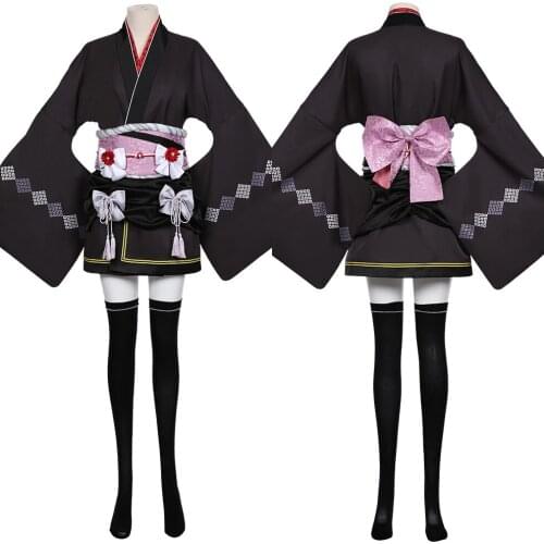 Final Cosplay Fantasy VII Remake Tifa Lockhart Cosplay Costume Kimono Dress Outfits Women Halloween Carnival Costume Custom Made