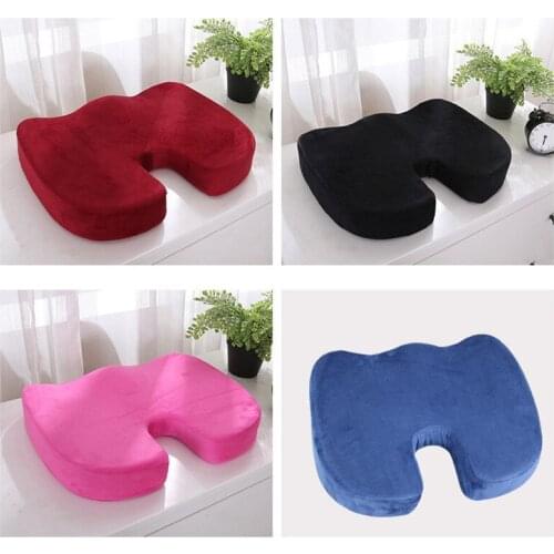 Quality Breathable Seat Cushion Coccyx Orthopedic Memory Foam U Seat Massage Chair Cushion Pad Car U-Shape Seat Cushion