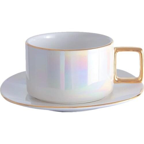 China Bone China Rosette Embossed Rosette White Porcelain Mug and Cup 350, Coffee Mugs, Wedding Birthday Gift, Creative Cup