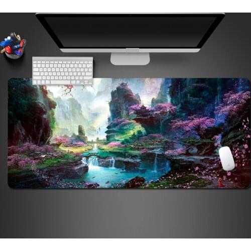 Best Selling Advanced Landscape XXL Large Abstract Mousepad Durable Rubber Mouse Pad High Quality PC Computer Mouse of Mats