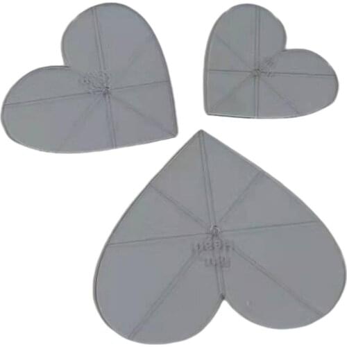 Resuable Heart-Shaped Sewing Patterns Durable Templates For Patchwork Paper Quilting Sewing Craft DIY Non-Slip Set