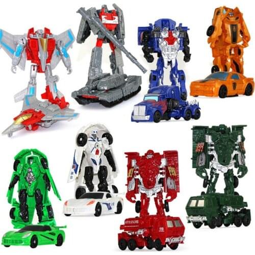 7-10CM Transformation Model Robot Toys Car Kids Classic Plastic Toys Action & Toy Figures Plastic Education BoyS Gift