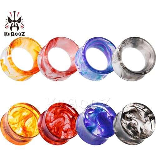 Wholesale Price Fancy Fashion Acrylic Smog Ear Piercing Plugs And Tunnels Expanders Body Jewelry Earring Gauges Stretchers 34PCS
