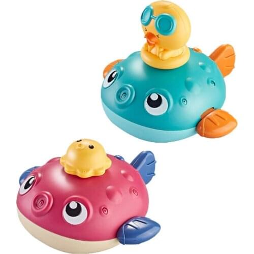 2021 New Swimming Pool & Outdoor Water Toy Water Spray Toy Mini Cartoon Whale Model Educational Toy Bathtub Toys for Baby Infant