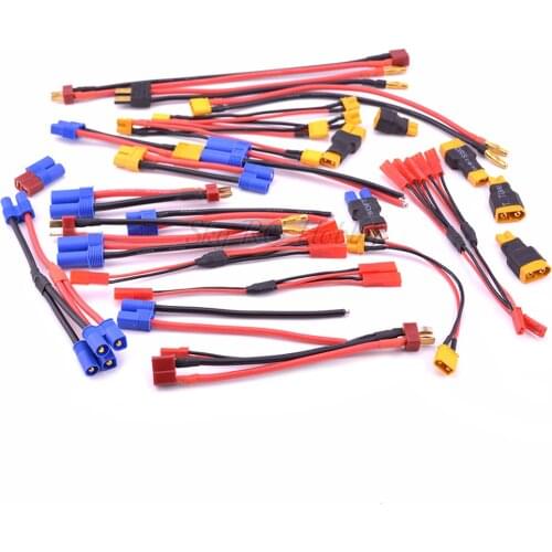 EC3 EC5 XT30 XT30U XT60 T plug Male Female Connector Converter Adapter Wire Battery Charging Cable for RC Drone Quadcopter