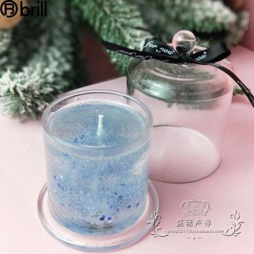 Nordic Candle Holders Mold Glass Ornaments Aromatherapy Diy Candle Cup Transparent Velas Decorativas Hogar Wedding Decoration