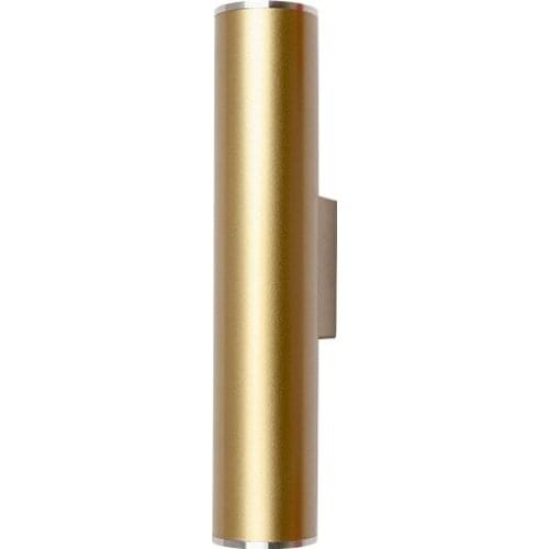 Modern Gold Cylinder LED Wall Lamp Bar Hotel Wall Light Bedroom Corridor Wall Lamp Loft Bathroom Hanging Light Fixtures 220V