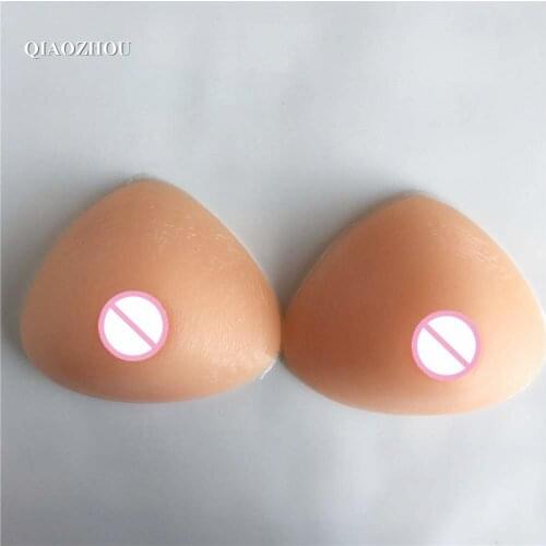 Triangle 1000g Silicone Fake Breast Realistic Boob Forms Enhancer mastectomy Transvestite Crossdress user
