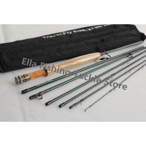 9FT 5wt 7pcs Traveller Fly Fishing Rod Mediun Fast Action with a cloth bag