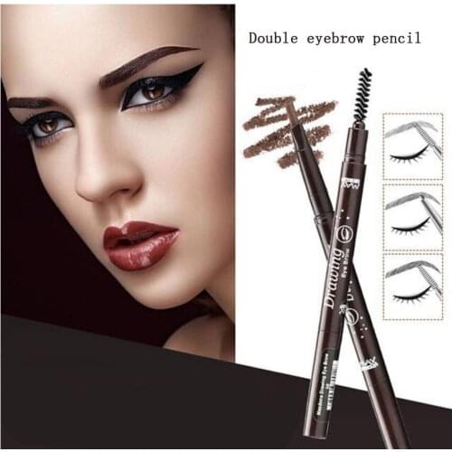 Waterproof Eye Brow Eyeliner Eyebrow Pen Pencil With Brush Makeup Cosmetic Tool