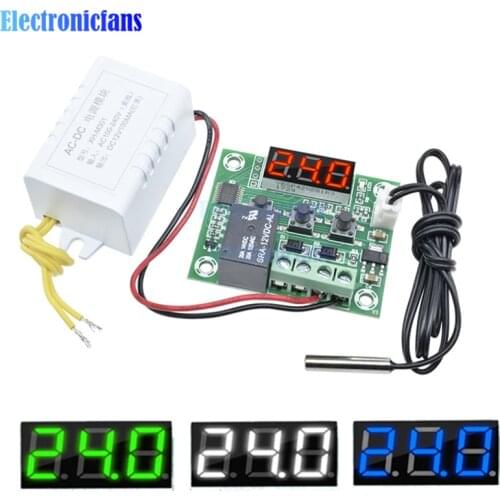 W1209 Mini thermostat Temperature Controller Incubator thermostat Power Supply Module AC 110V-220V LED Display Temp meter tester