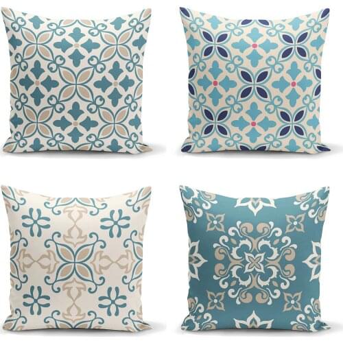 Ysahome 4'lü Kombin Decorative Pillow decorate Pillow Case