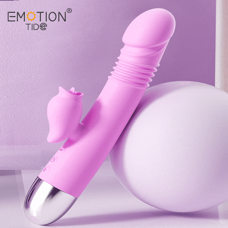 Vibrator Female Masturbation Sex Toy Dildo Stretching Tongue Licking Sucking G-spot Clitoris Blowjob Women Adult Products For 18