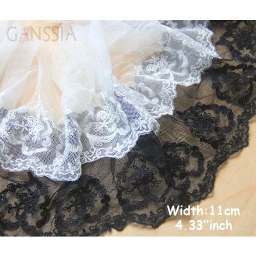 1yrd/lot Width:11cm Vintage rose heart design Trimming lace embroidered lace for garment wedding dress Scrapbooking(ss-649)