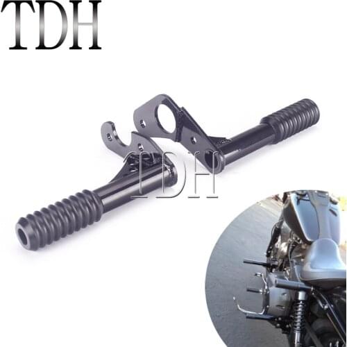 1 Pair Passenger Peg Crash Bar Frame Slider Black Bumper Guard For Harley 2018-Up Softail Street Bob Low Rider FXBB FXLR FXLRS