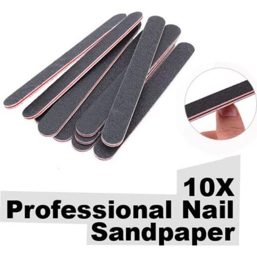 10pcs Professional Nail File Sanding Six-sided Polishing File Nail Tools Pedicure Manicure Buffing Polish Beauty Tools