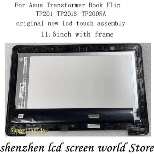 11.6 Original lcd assembly replacement For ASUS Transformer Flip Book TP201 TP201S TP201SA LCD touch screen with frame M116NWR4